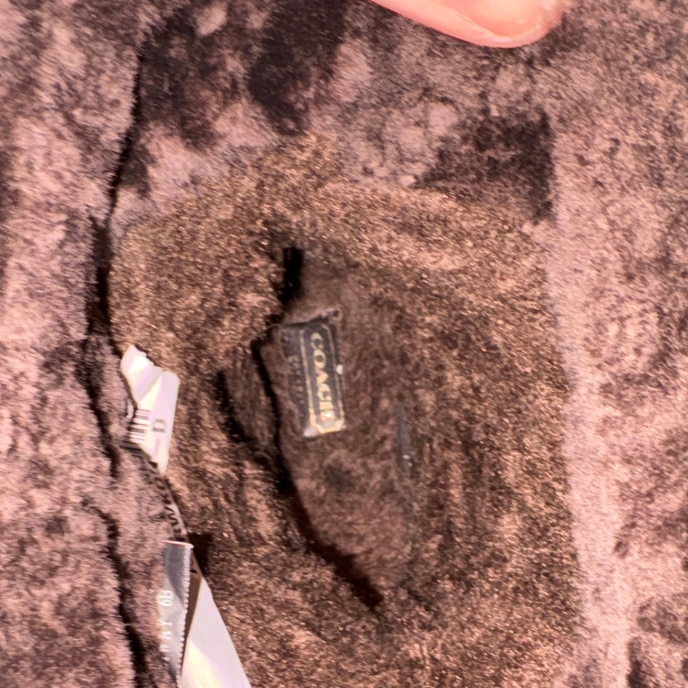 Coach cc logo holiway Winter snow ski Boots size 6 real fur rubber sole - Picture 10 of 11